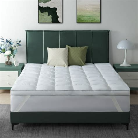 QUEEN ROSE 3'' Plush Queen Mattress Pad, Snow Down Alternative Fill, 300TC cotton - Walmart.com