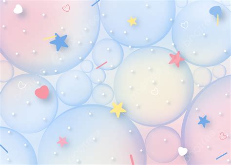 Dream Bubble Gradient Background, Dream, Bubble, Star Background Image ...