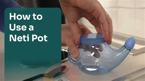 How to Use a Neti Pot - YouTube