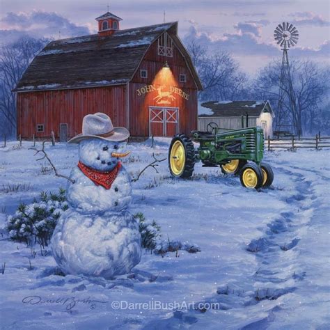 Country Christmas — Darrell Bush Art