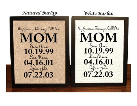 Personalized Gift for MOM Mothers Day Gift from Kids Gifts