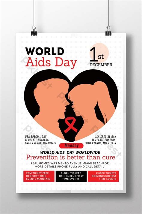 Fight For AIDS HIV Poster Templates | PSD Free Download - Pikbest