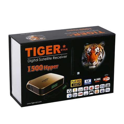 Buy Tiger i500Hyper Satellite Receiver for IPTV 4k + 12 Months IPTV + 12 Months Server Sat ...