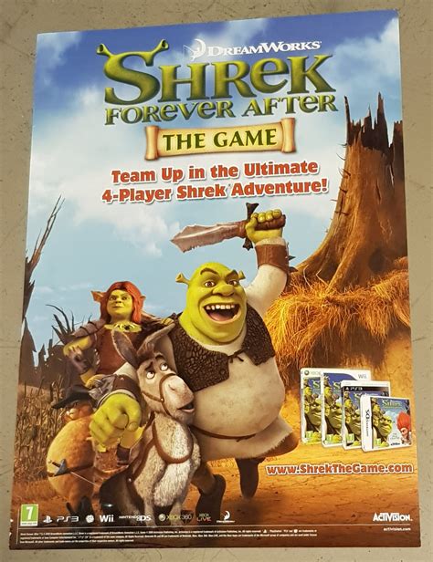 Shrek Forever After the Game Promotional Poster – Rotterdam Comics