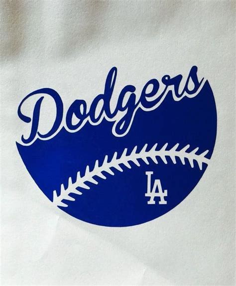 LA Dodgers Baseball Vinyl Decal - Car Window / Bumper Sticker ...