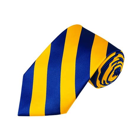 Royal Blue and Yellow College Stripe Woven Tie - Walmart.com - Walmart.com