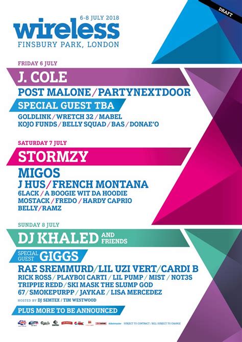 wireless festival lineup 2019 - Google Search