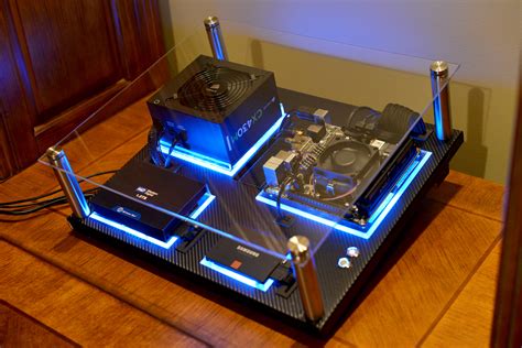Gallery of an Awesome Wall-mounted Custom PC with Beautiful Liquid-cooling System
