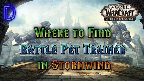 Location of Battle Pet Trainer in Stormwind City in WoW - YouTube