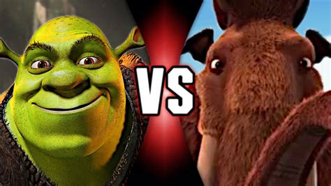 Shrek VS Manny (Shrek/Ice Age) by JadonCurrington376 on DeviantArt