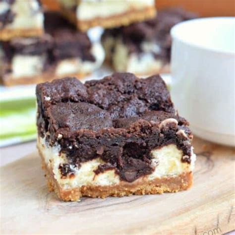 Chocolate Cheesecake Bars - Shugary Sweets