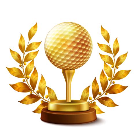 Golden golf award 466973 Vector Art at Vecteezy