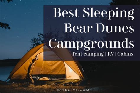 Best Sleeping Bear Dunes Campground, Cabins, Tent Camping, RV|Michigan