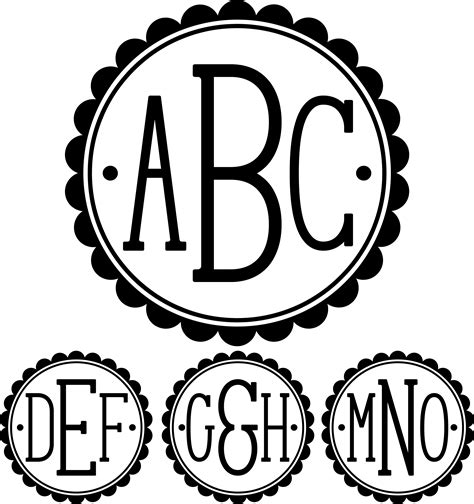 Monogram SVG -Commercial Use | So Fontsy | Silhouette design, Monogram fonts, Cricut monogram