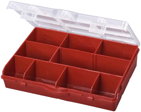 Stack-On 10 Compartment Storage Organizer Box with Removable Dividers ...