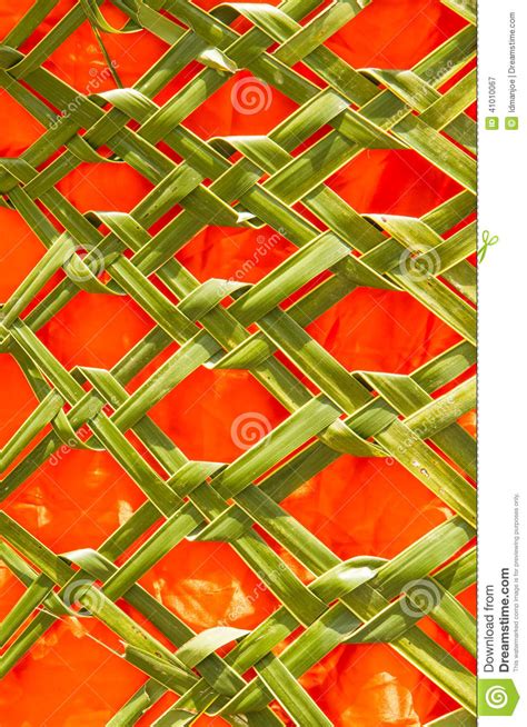 Coconut leaf weaving stock image. Image of rows, leaves - 41010067