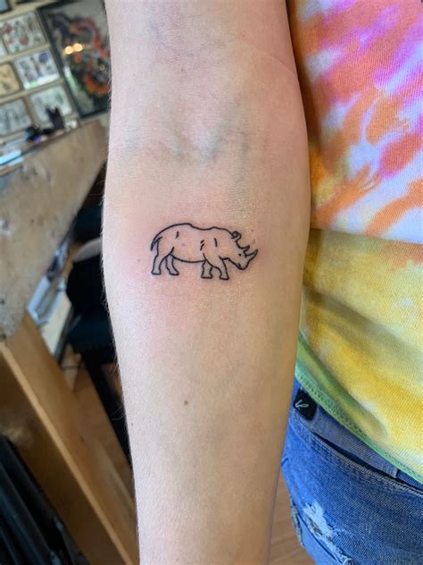 Rhino tattoo from Manny @Thunderdome tattoo in OK | Rhino tattoo, Tattoos, Tattoo quotes