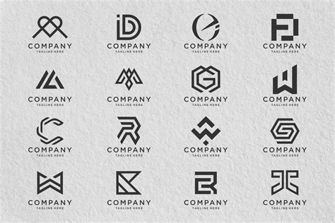 Set of Monogram Logo Design. PART 3 Graphic by BaronStudio · Creative Fabrica