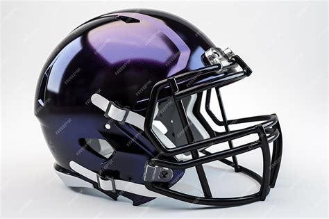 Premium AI Image | A purple football helmet with the word football on it