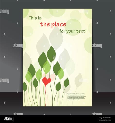 Abstract Colorful Flyer or Book Cover Design with Eco or Natural Theme - Illustration in Freely ...