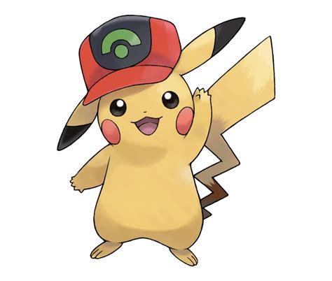 Pikachu Em Png Pikachu With Ash Hat - Clip Art Library