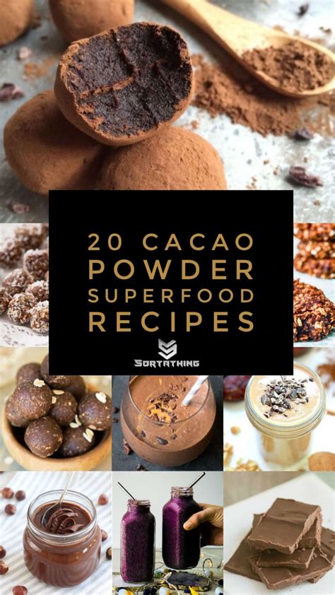 20 Cacao Powder Superfood Recipes from Sortathing Health | Cacao nibs ...