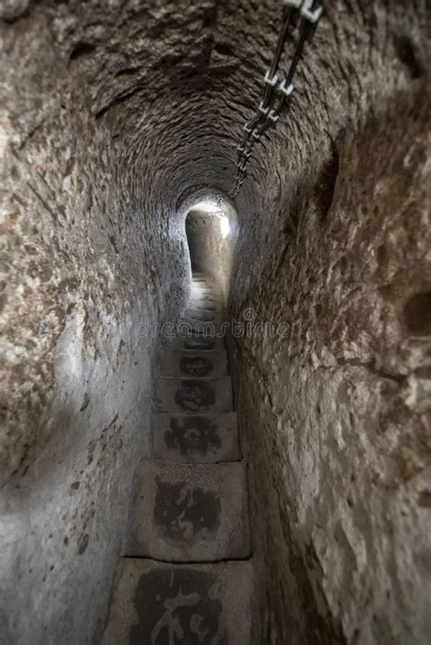 Derinkuyu Underground City in Cappadocia, Turkey Stock Photo - Image of history, architecture ...