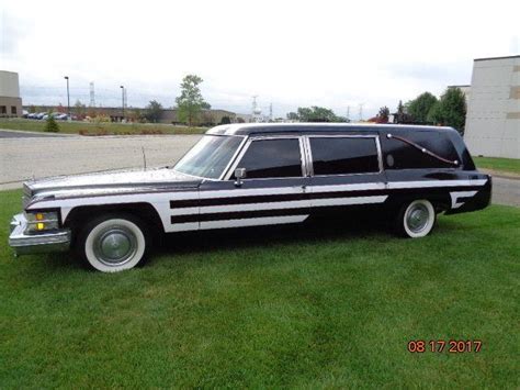 vintage 1974 Cadillac Fleetwood Hearse S&S for sale