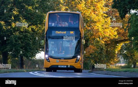 2017 ALEXANDER DENNIS 6700 cc yellow Stagecoach X5 bus Stock Photo - Alamy