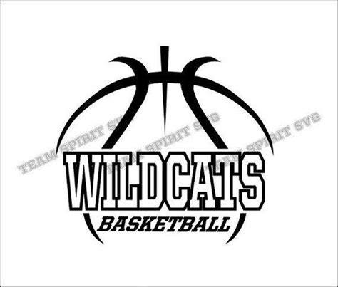 Black and White Wildcat Basketball Logo - LogoDix