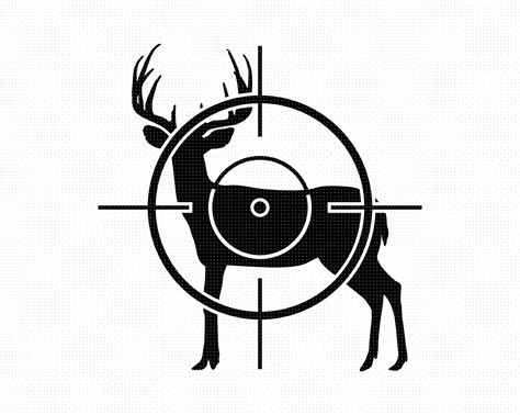 Deer Hunting Target Svg, Crosshair Mark Clipart, Deer Hunting Png, Deer Target Dxf Logo, Vector ...