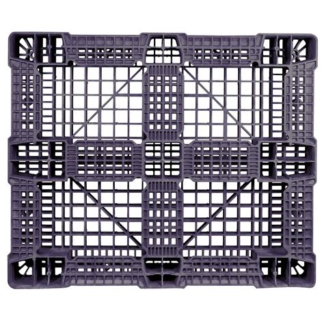 40 x 48 Rackable Plastic FDA Pallet - Black | One Way Solutions # PP-O ...