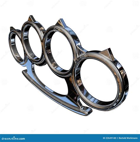 Brass Knuckles With Spikes Royalty-Free Stock Image | CartoonDealer.com ...