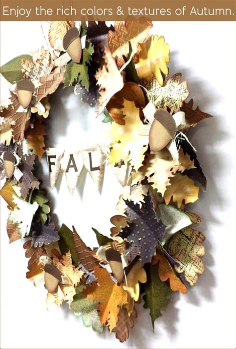 Paper Leaves to Create Fall Wreath - myscrapchick