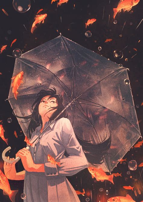 Anime Rain Umbrella Hd Wallpaper Peakpx - vrogue.co