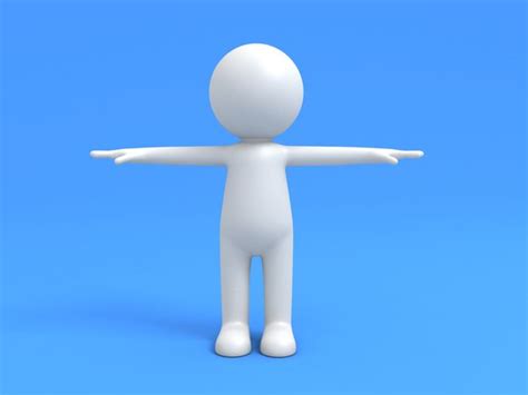 Free OBJ Characters-Stickman Models | TurboSquid