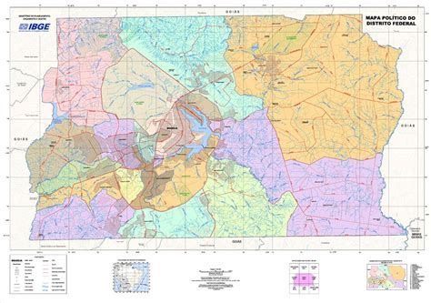 Political map of the Federal District, Brazil - Full size | Gifex