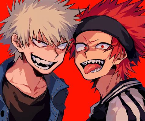 Boku no Hero Academia || Katsuki Bakugou, Kirishima Eijirou. | Kirishima eijirou, Personajes de ...