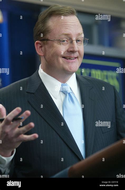 White House Press Secretary Robert Gibbs speaks during his first press ...