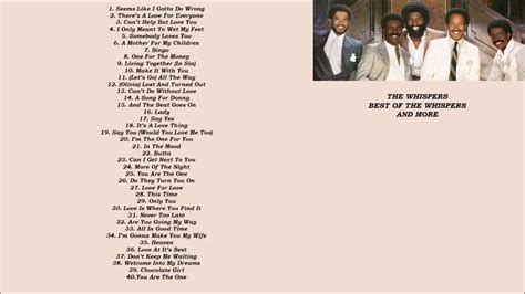 The Whispers 'The Very Best Of The Whispers' [HD] with Playlist - YouTube