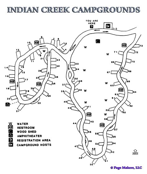 Indian Creek Campsite Map