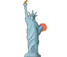 Statue Of Liberty Fireworks Sticker for iOS & Android | GIPHY