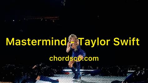 Mastermind Guitar Chords by Taylor Swift