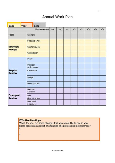 Committee Work Plan Template | TUTORE.ORG - Master of Documents