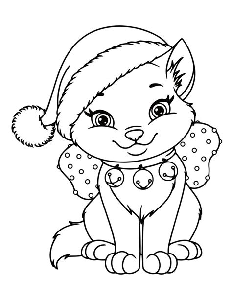 Printable Coloring Page Of A Kitten - SarahiqoChoi