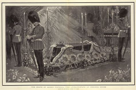 The Death of Queen Victoria, the Lying-in-State at Osborne House stock image | Look and Learn