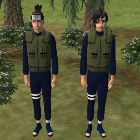 Mod The Sims - Konoha Chuunin/Jounin (outfit)