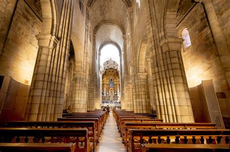 Porto, Portugal, February 8, 2023: Interior of Porto Cathedral Se Do Porto . this Cathedral is ...