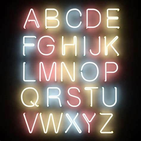 neon tube alphabet letters max | Neon signs, Lettering alphabet, Neon ...