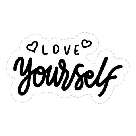 Love yourself Stickers - Free miscellaneous Stickers